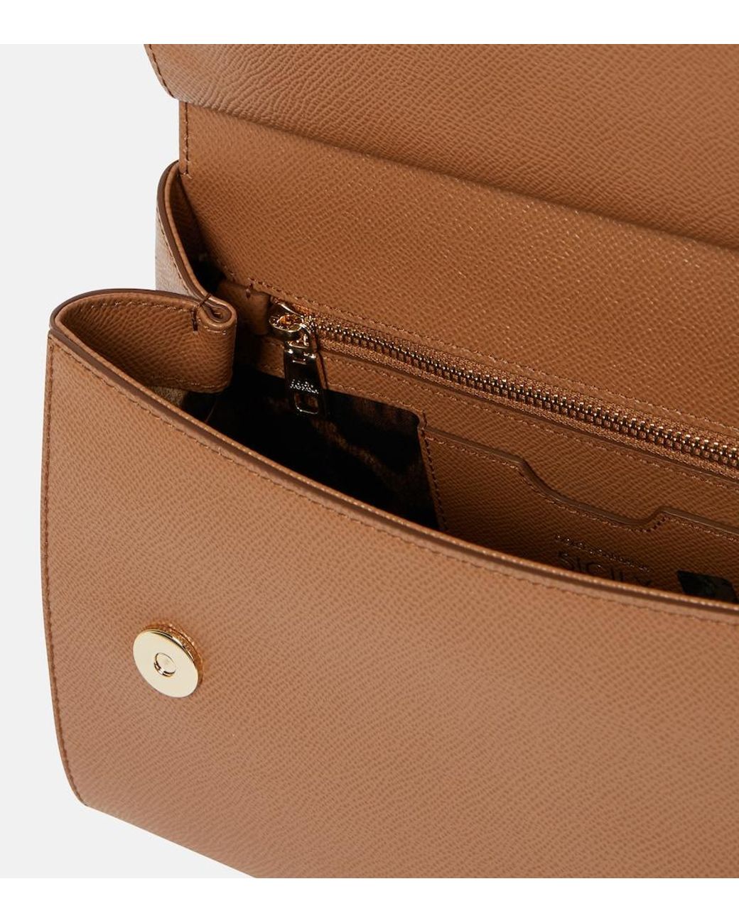 Dolce & Gabbana Brown Medium Sicily Bag