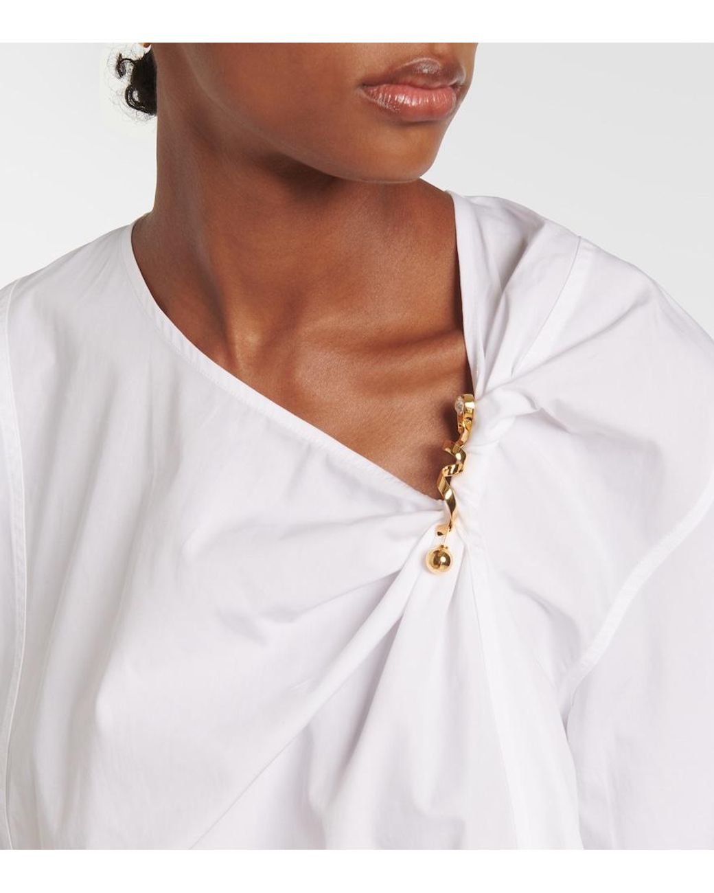 Dries Van Noten White Cotton Top