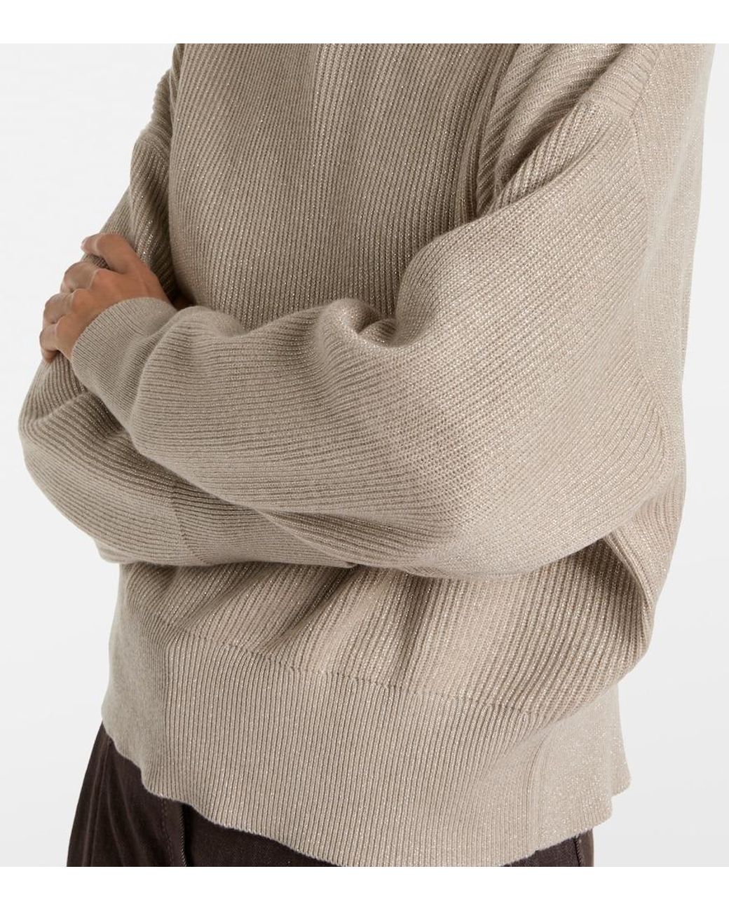 Pullover di Brunello Cucinelli in Natural