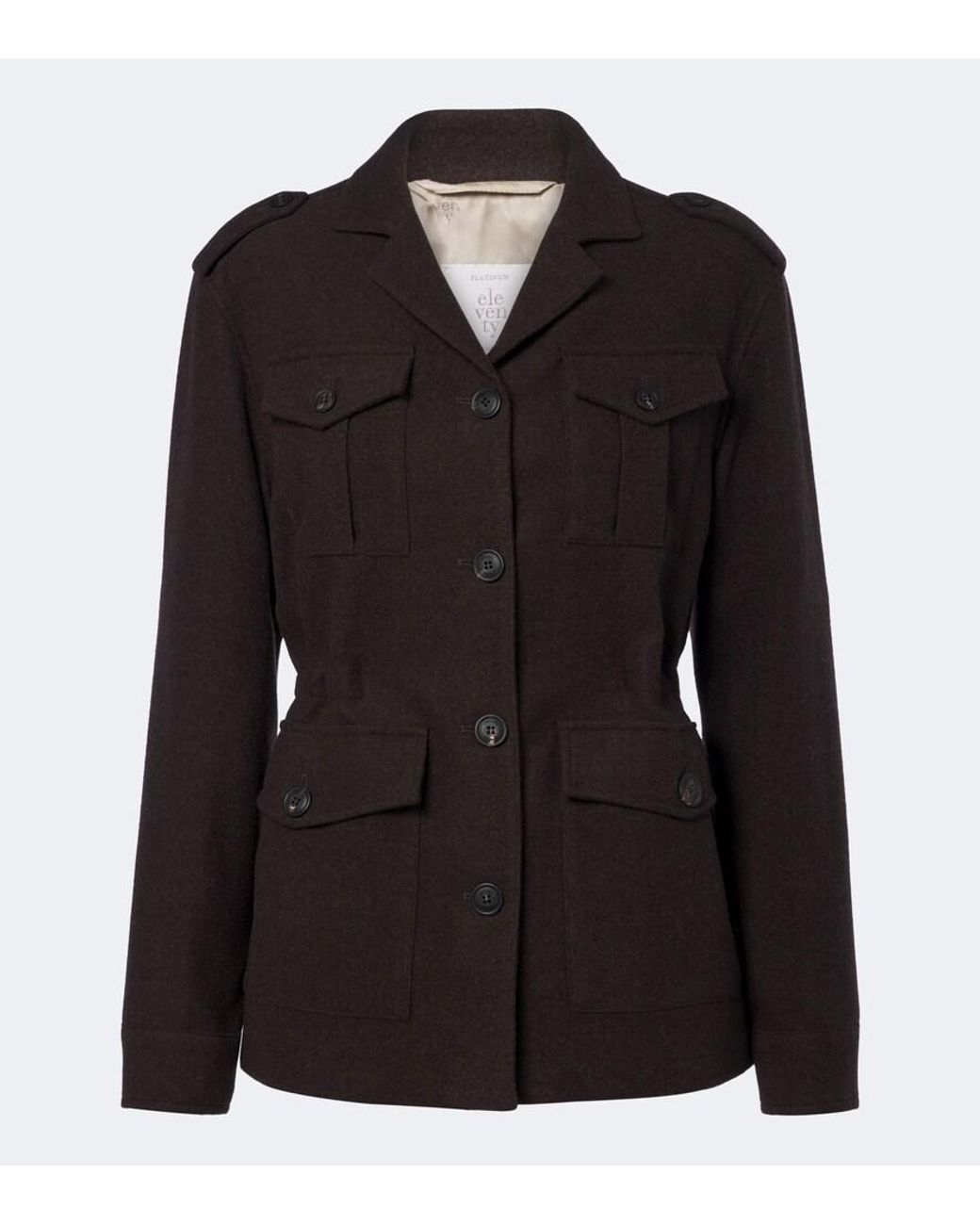 Eleventy Black Wool Jacket