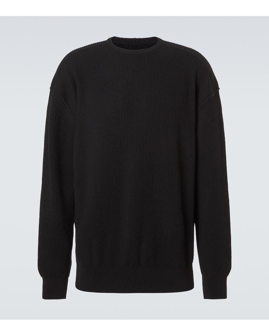 Pullover Jumbo Ls di Rick Owens in Black da Uomo