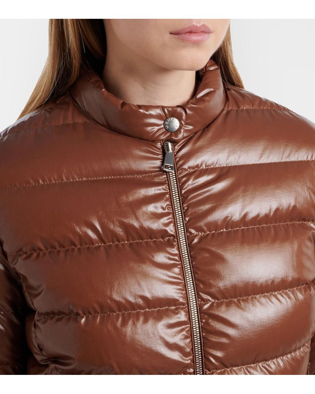 Moncler Brown 'Papillon' Down Jacket