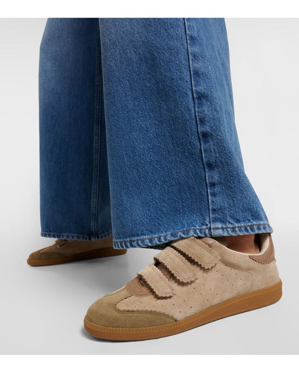 Isabel Marant Brown Taupe Beth Sneakers