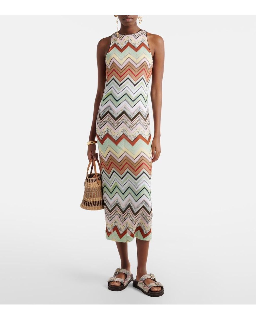 Missoni Black Clea Zigzag Sandals