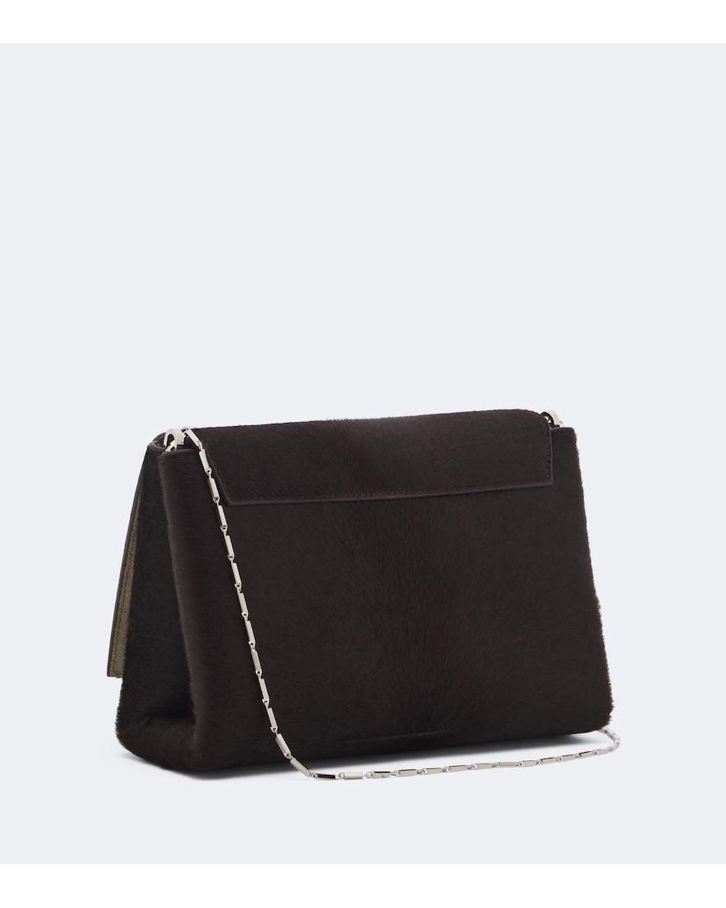 Nour Hammour Black Zeina Calf Hair Crossbody Bag