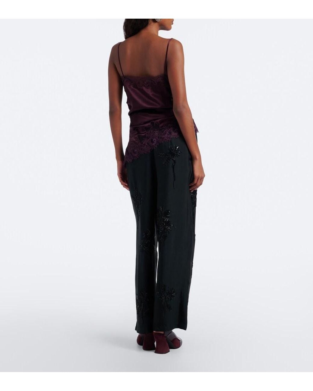 Pantalon Ample A Ornements JACQUES WEI en coloris Black