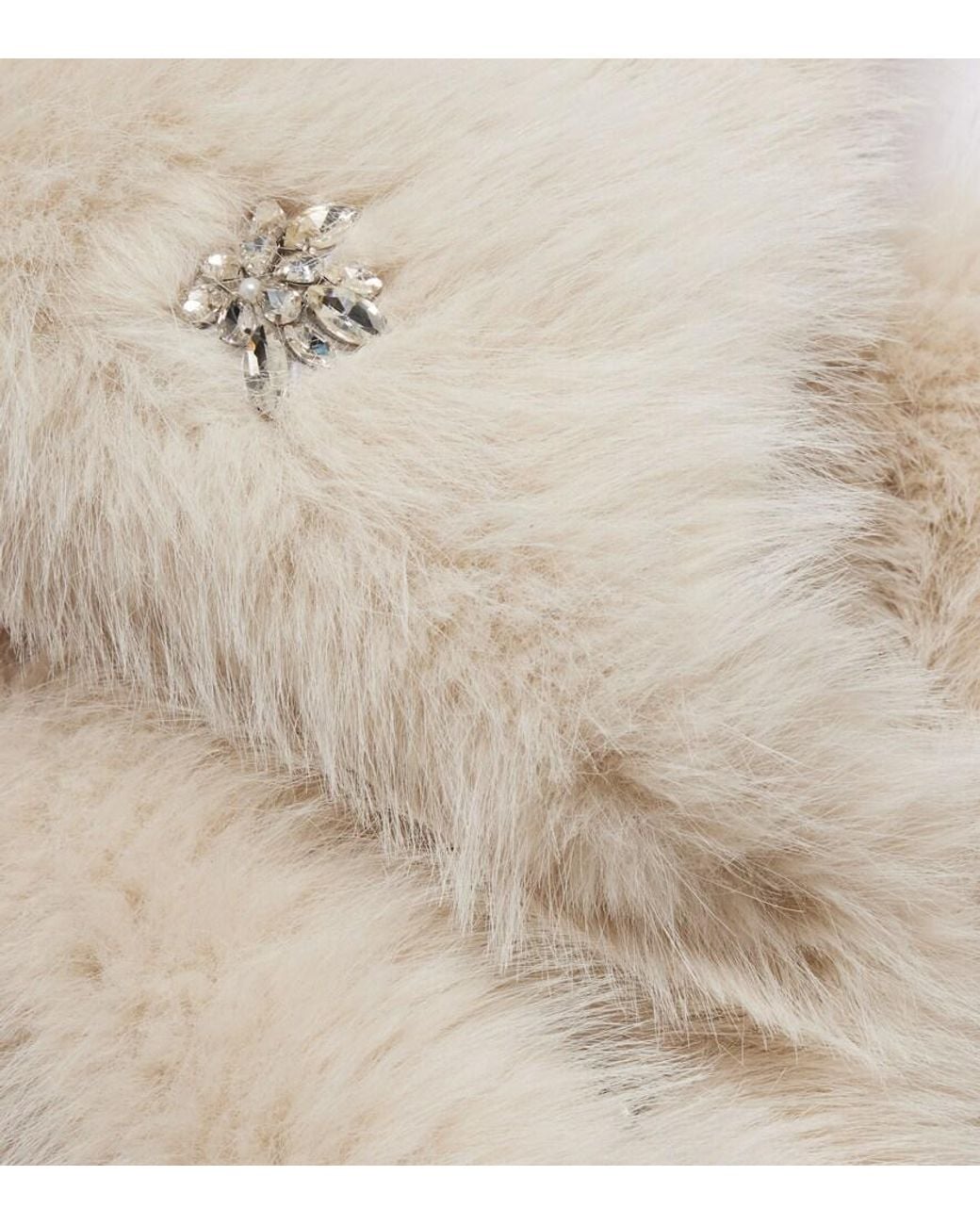 Bufanda Con Cristales Simone Rocha de color White