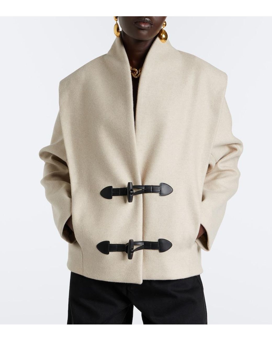 Isabel Marant Natural Toria Wool And Cashmere Jacket