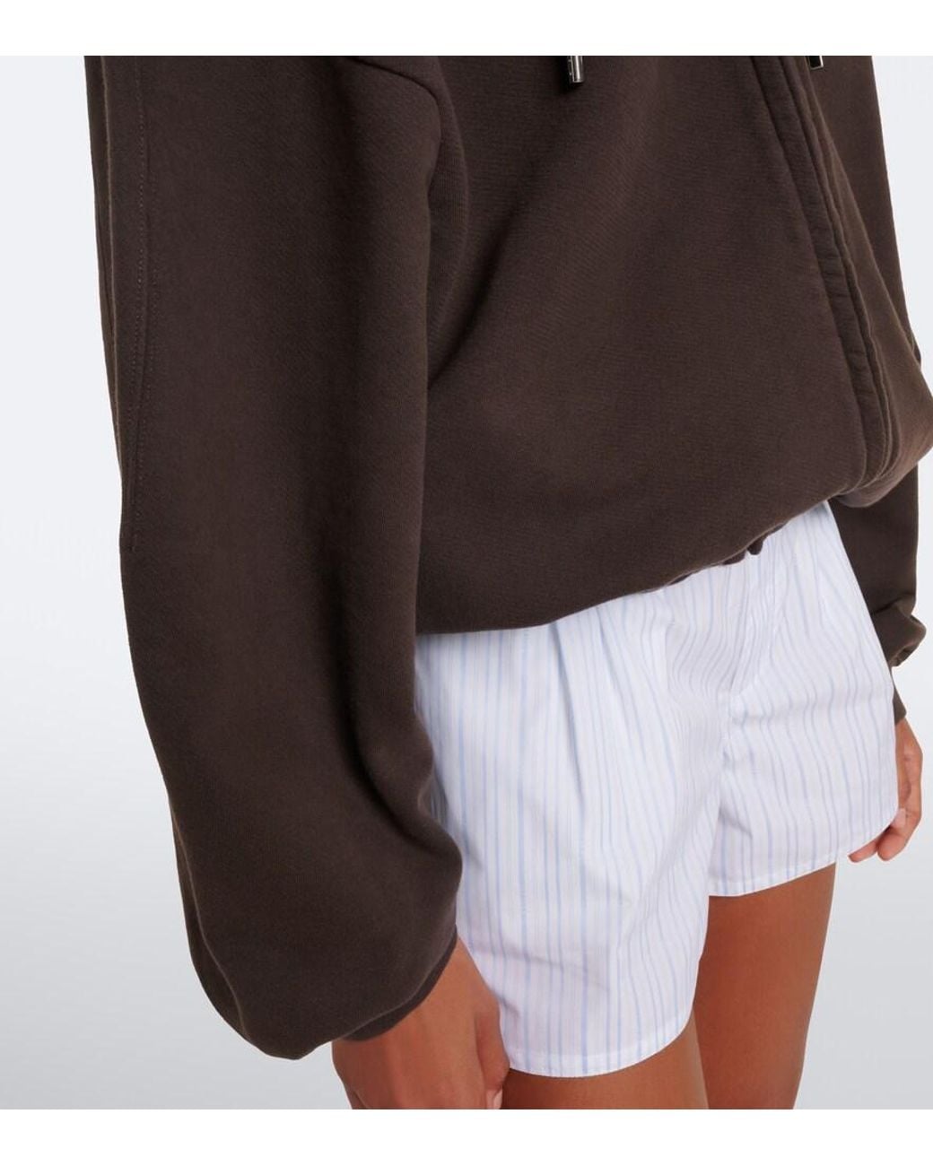 Jacquemus Black Corso Cotton Fleece Zip-Up Hoodie