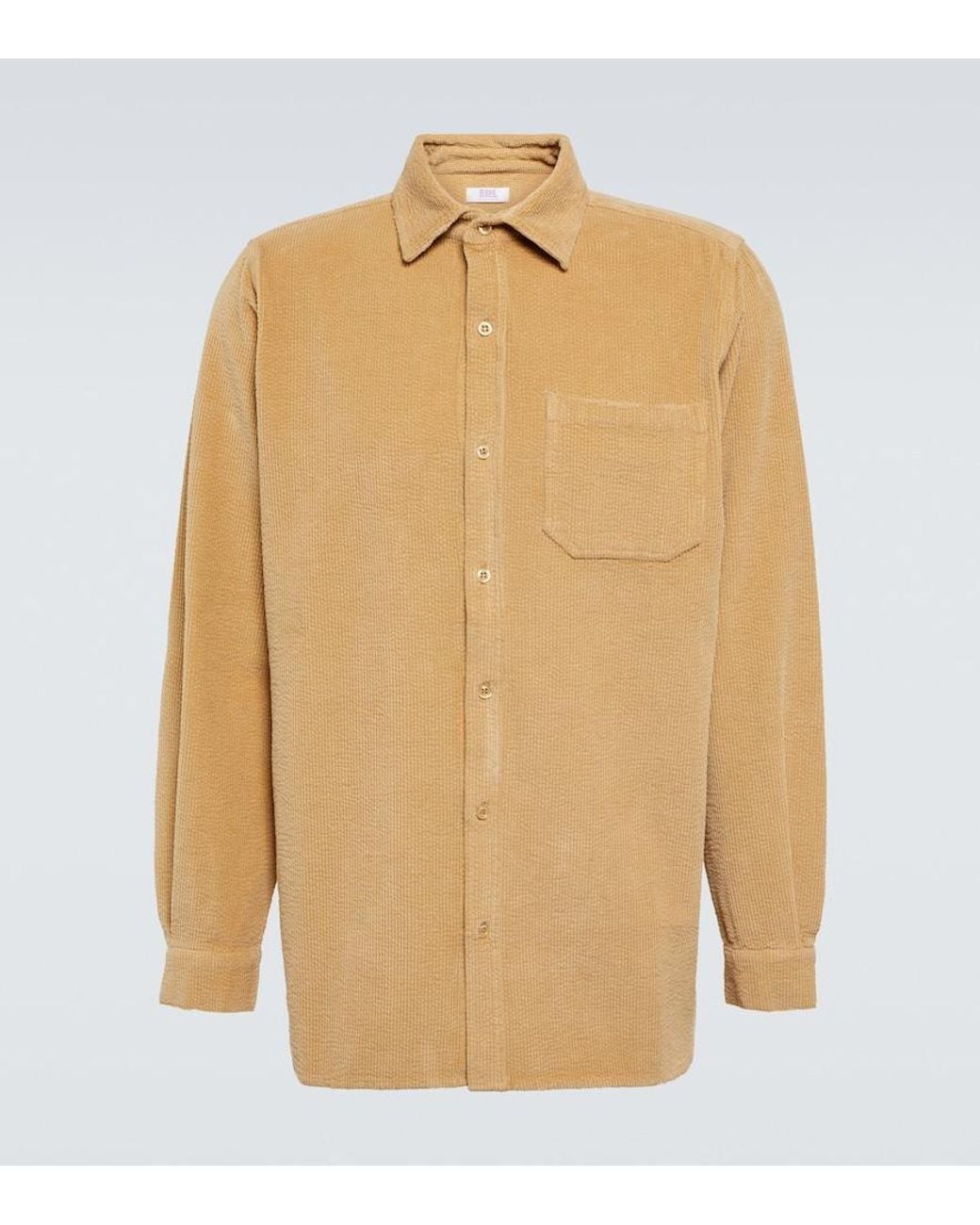ERL Natural Cotton Corduroy Shirt for men