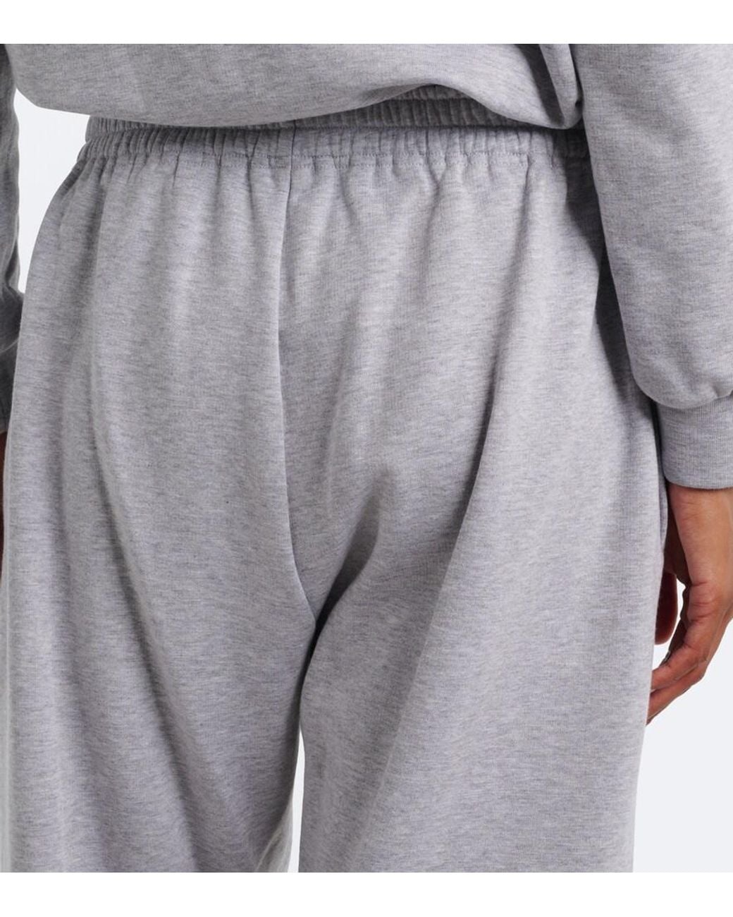 Magda Butrym Gray Cotton-Blend Jersey Sweatpants
