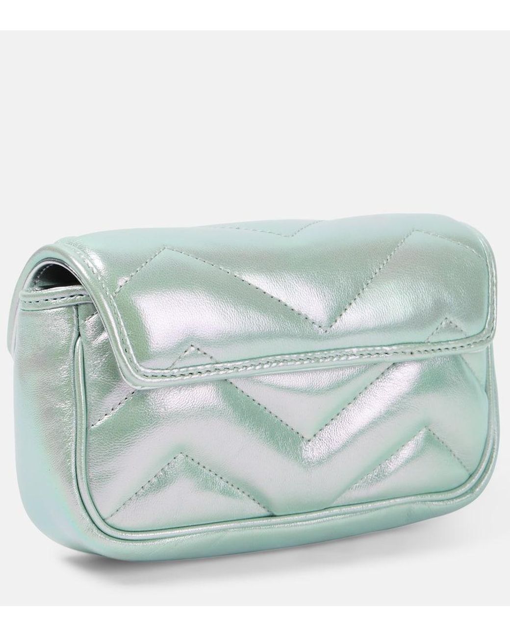 Gucci Gg Marmont Super Mini Crossbody Bag in Blue | Lyst