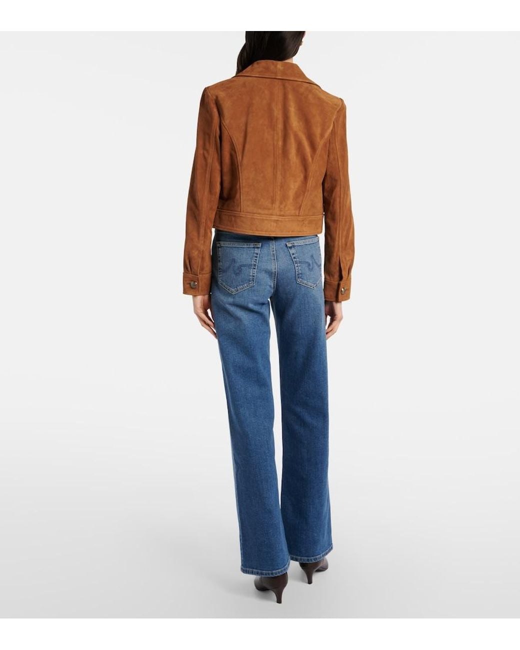 AG Jeans Blue New Baggy Wide-Leg Jeans