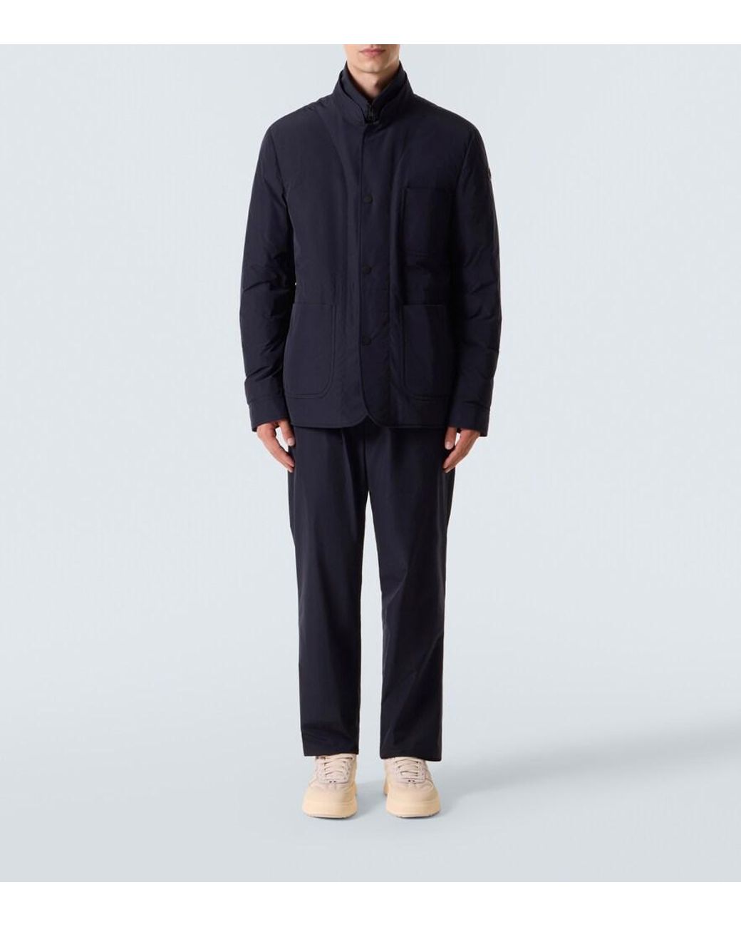 Moncler Blue Brieuc Down Jacket for men