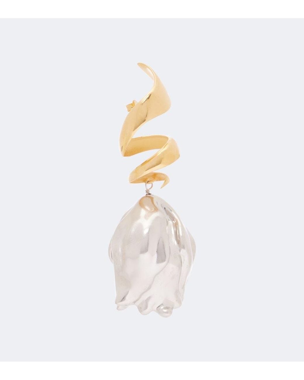 Chloé Metallic Laiton Drop Earrings