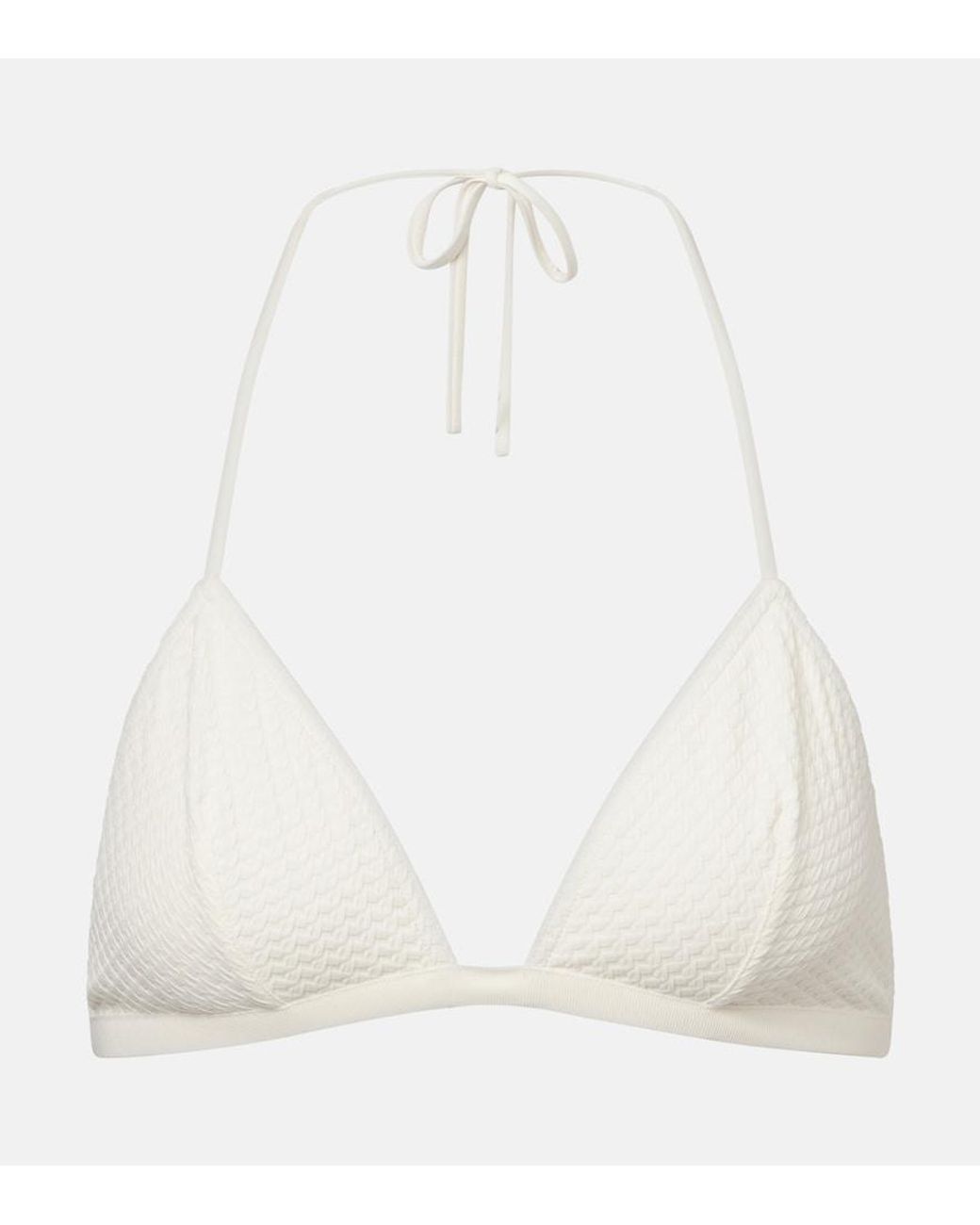 Top De Bikini Extra De Jacquard Eres de color White