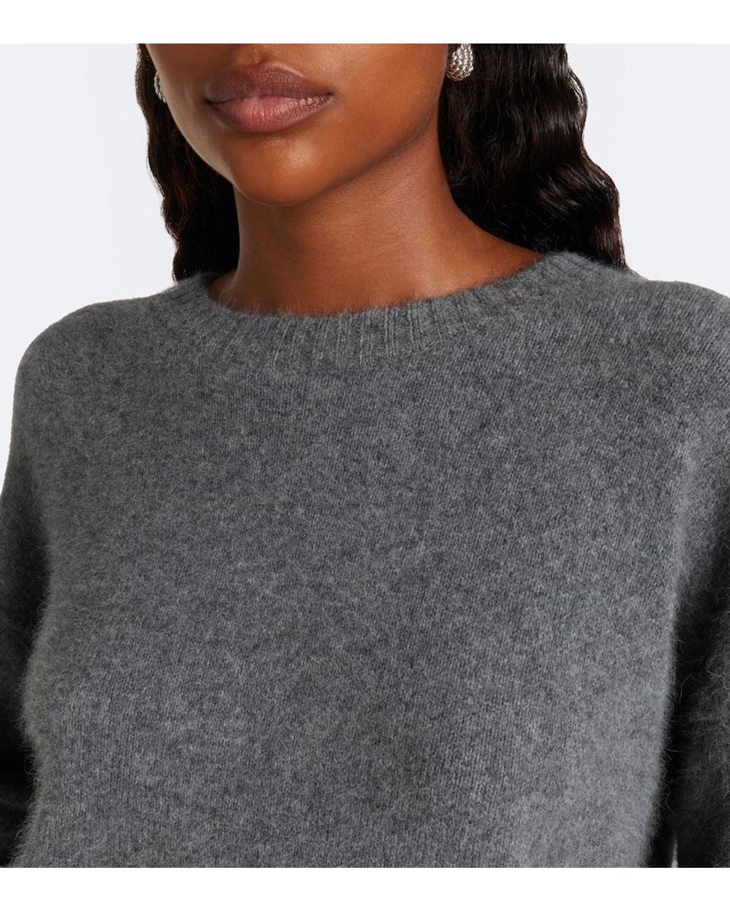 Loulou de Saison Gray Azali Wool-Blend Sweater