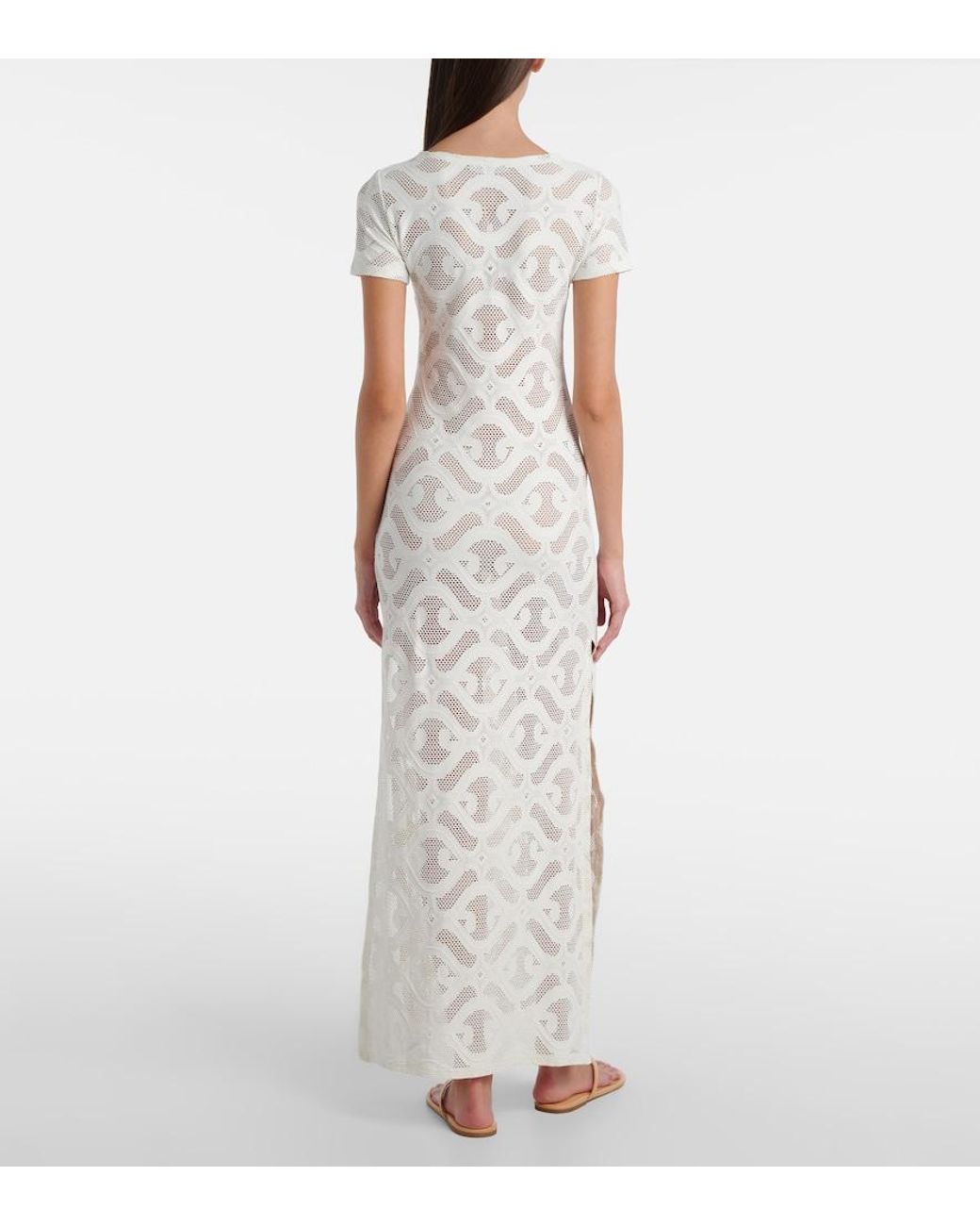 Melissa Odabash White Briony Lace Maxi Dress
