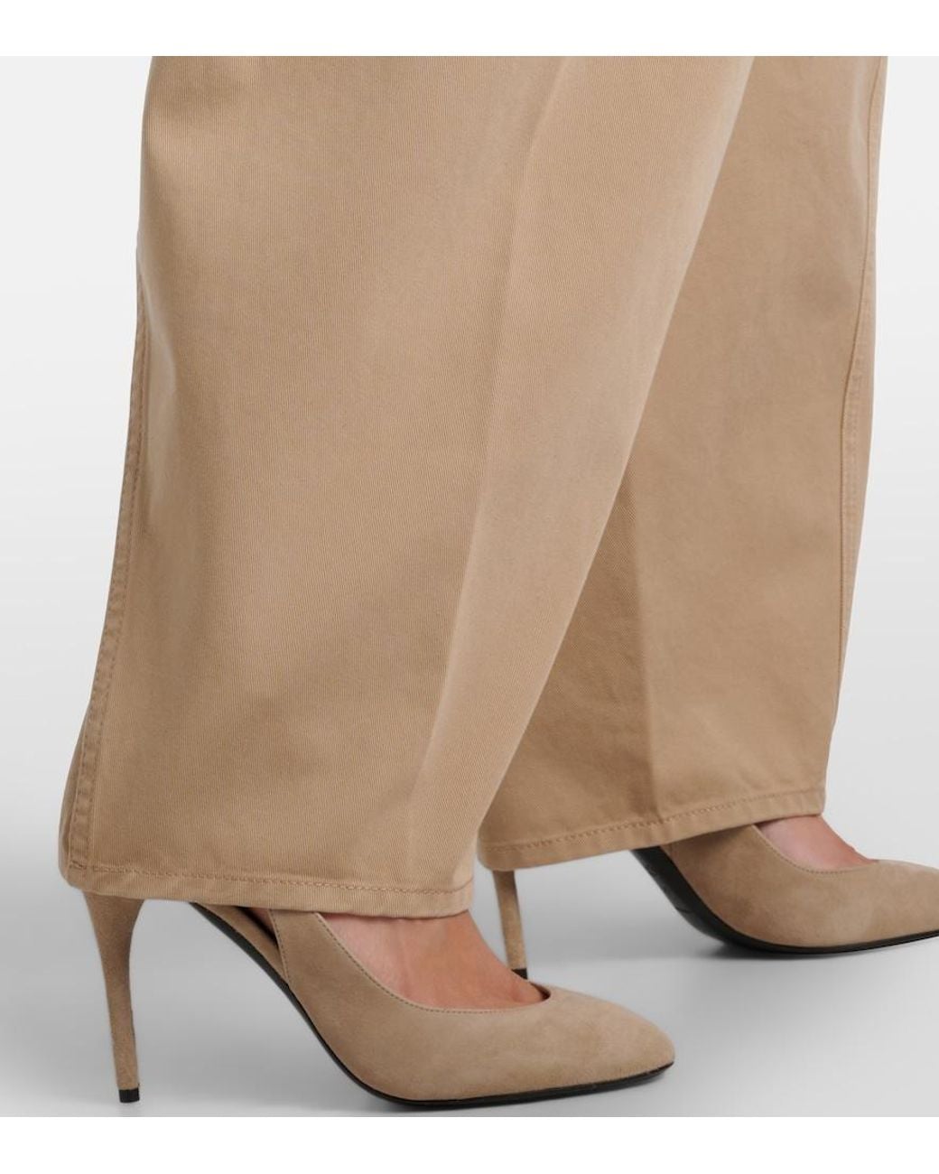 Alaïa Natural Cotton Cargo Pants