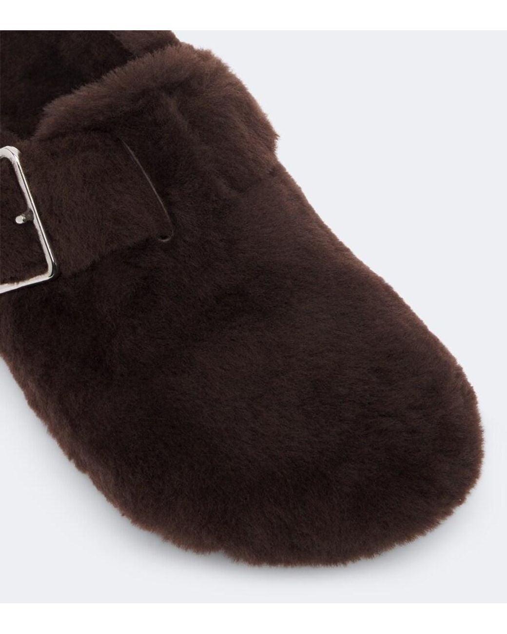 Birkenstock Boston Shearling Clogs in Brown | Lyst