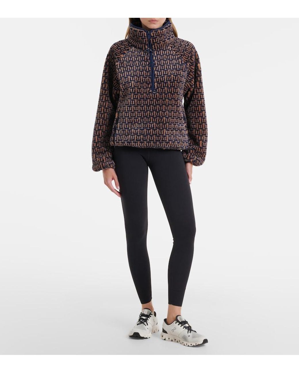 The Upside Multicolor Castilla Harlow Fleece Half-Zip Sweatshirt