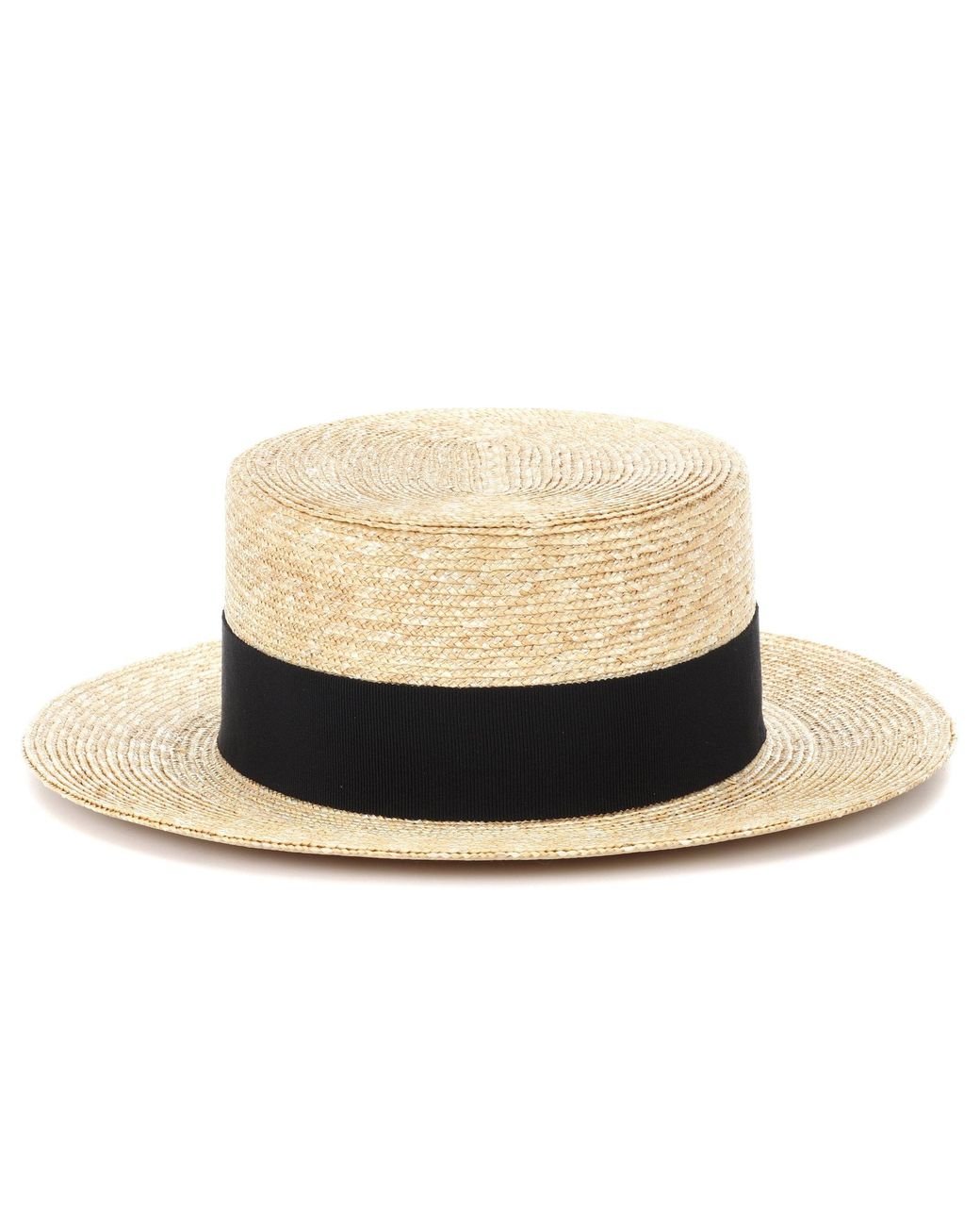 Prada Straw Panama Hat in Natural | Lyst