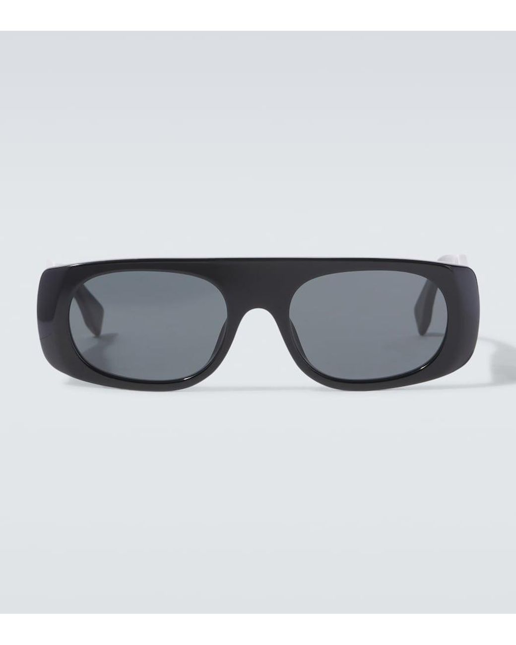 Occhiali Da Sole Flat-Top di Fendi in Gray da Uomo