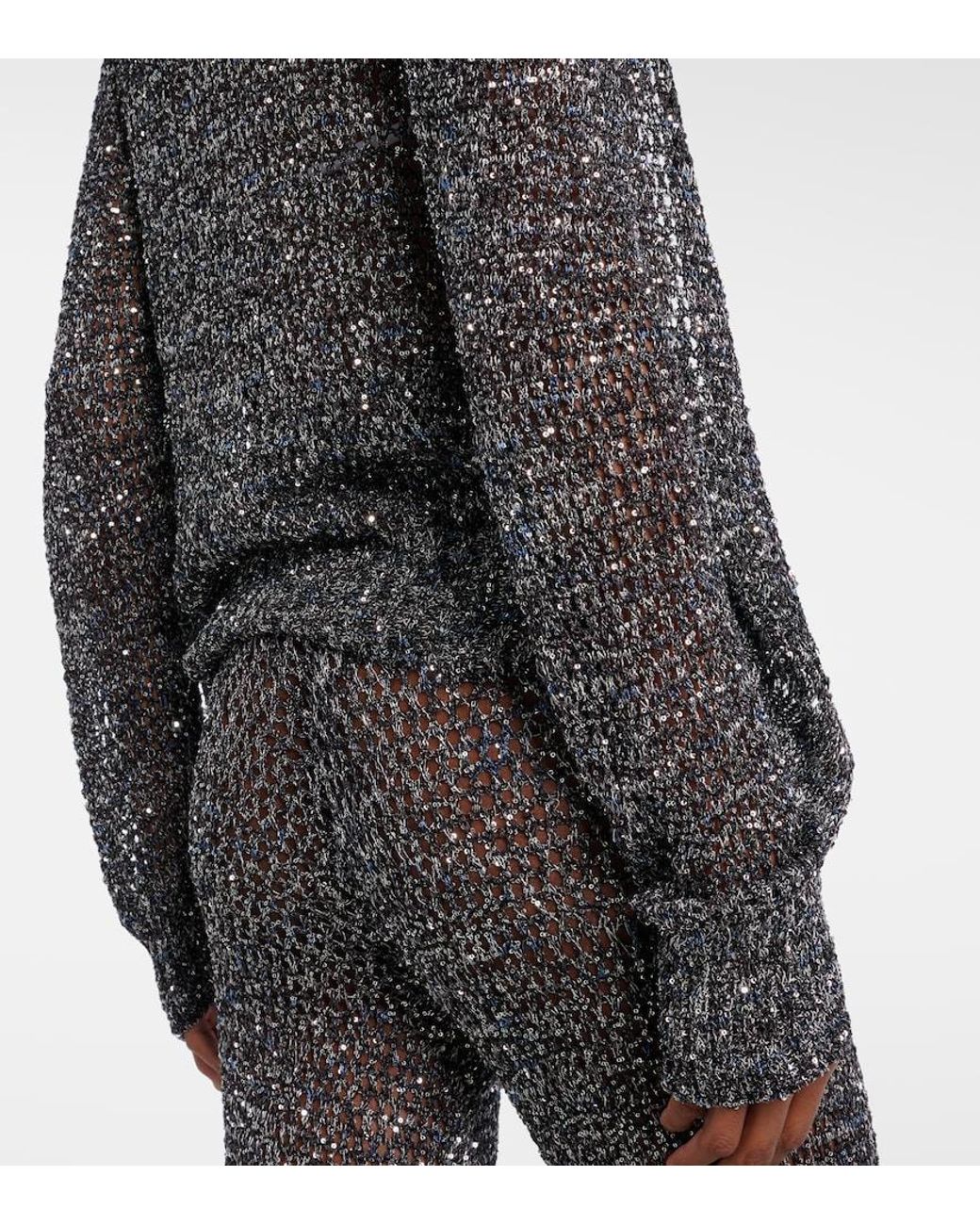 Missoni Blue Sequined Lame Cardigan