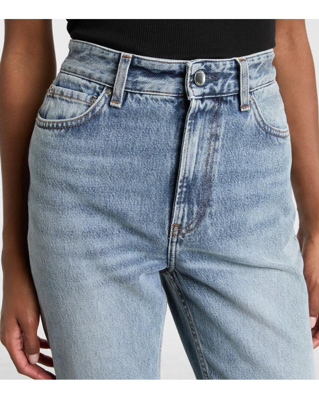 Totême Blue High-Rise Slim Jeans