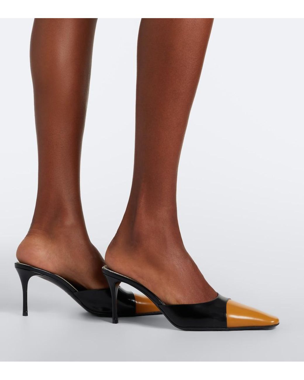 Magda Butrym Black Leather Mules