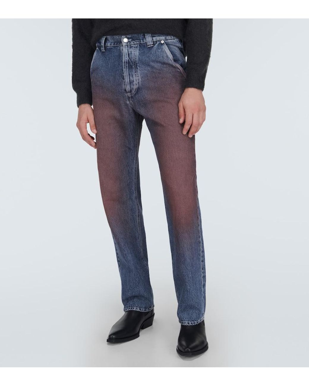 Winnie New York Blue Wide-Leg Jeans for men