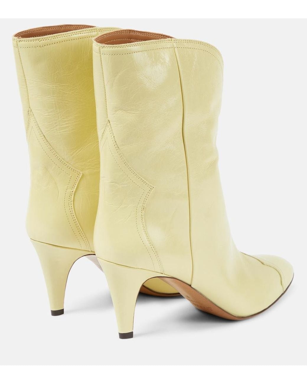 Isabel Marant Metallic Dytho Leather Ankle Boots