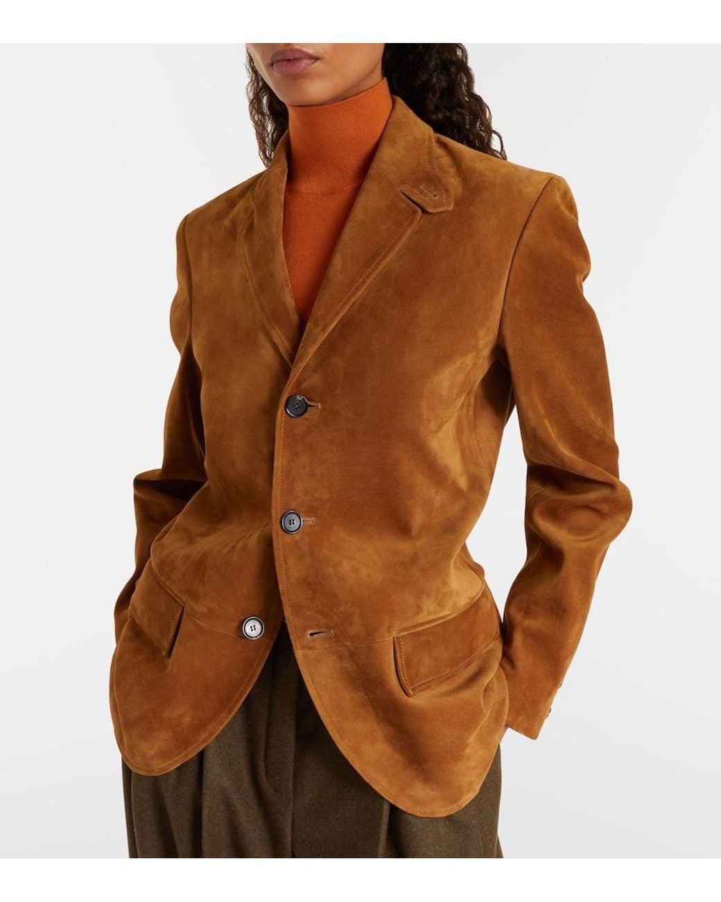 Loro Piana Brown Suede Blazer