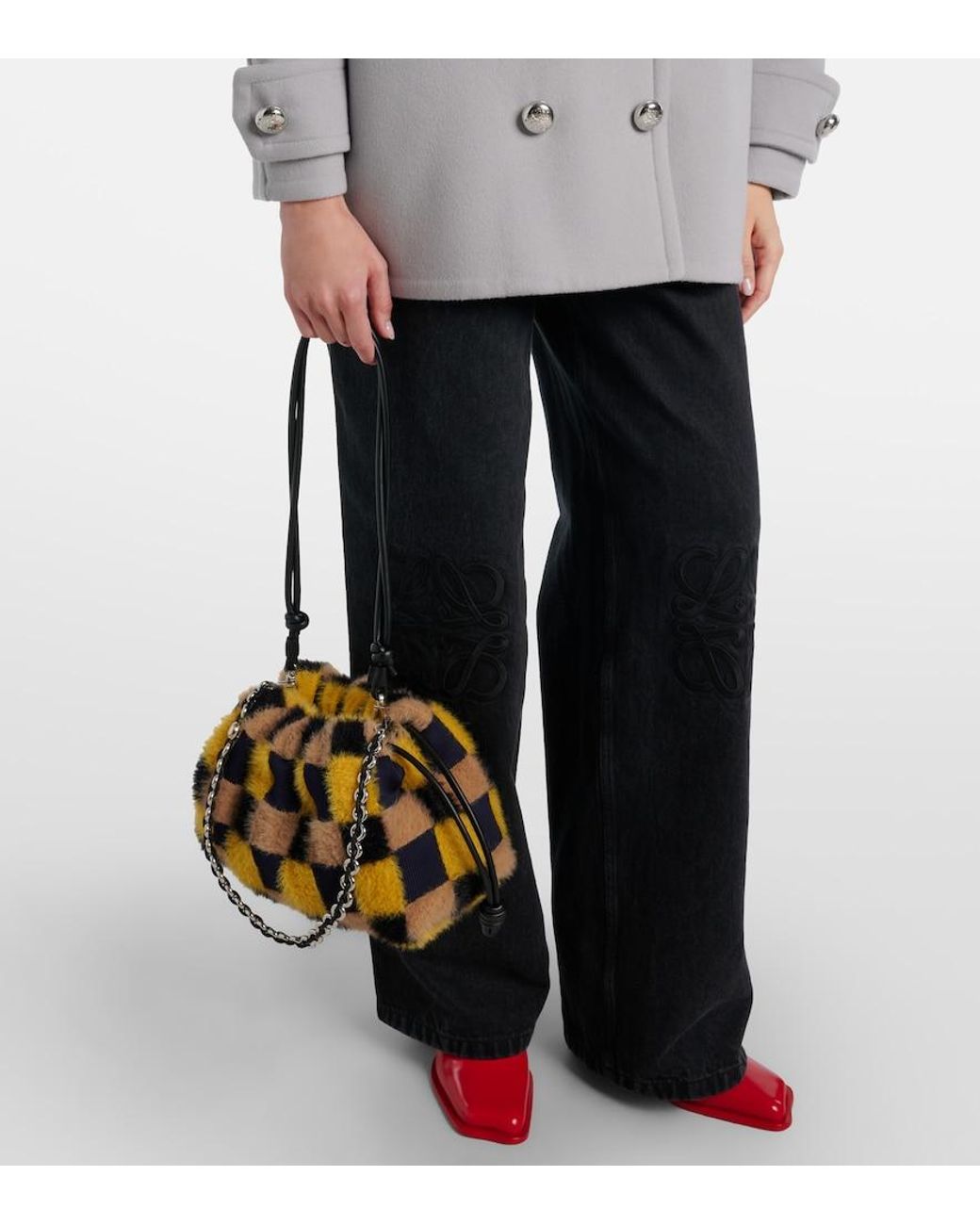 Loewe Multicolor X Louis Wain Flamenco Medium Clutch