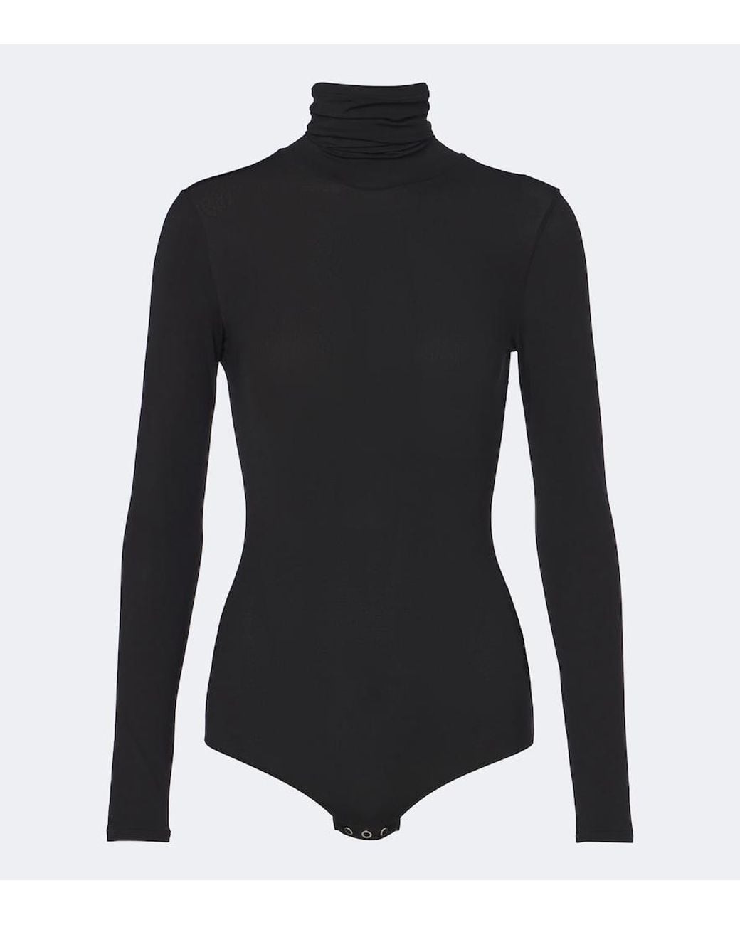 The Row Black Basile Jersey Bodysuit
