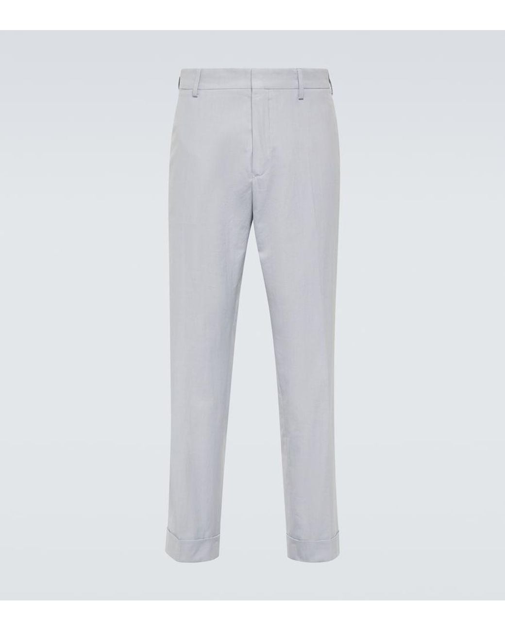Dries Van Noten Gray Philip Cotton Chinos for men