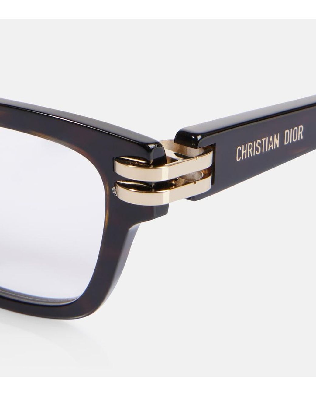 Dior Brown Cdioro S2I Rectangular Glasses