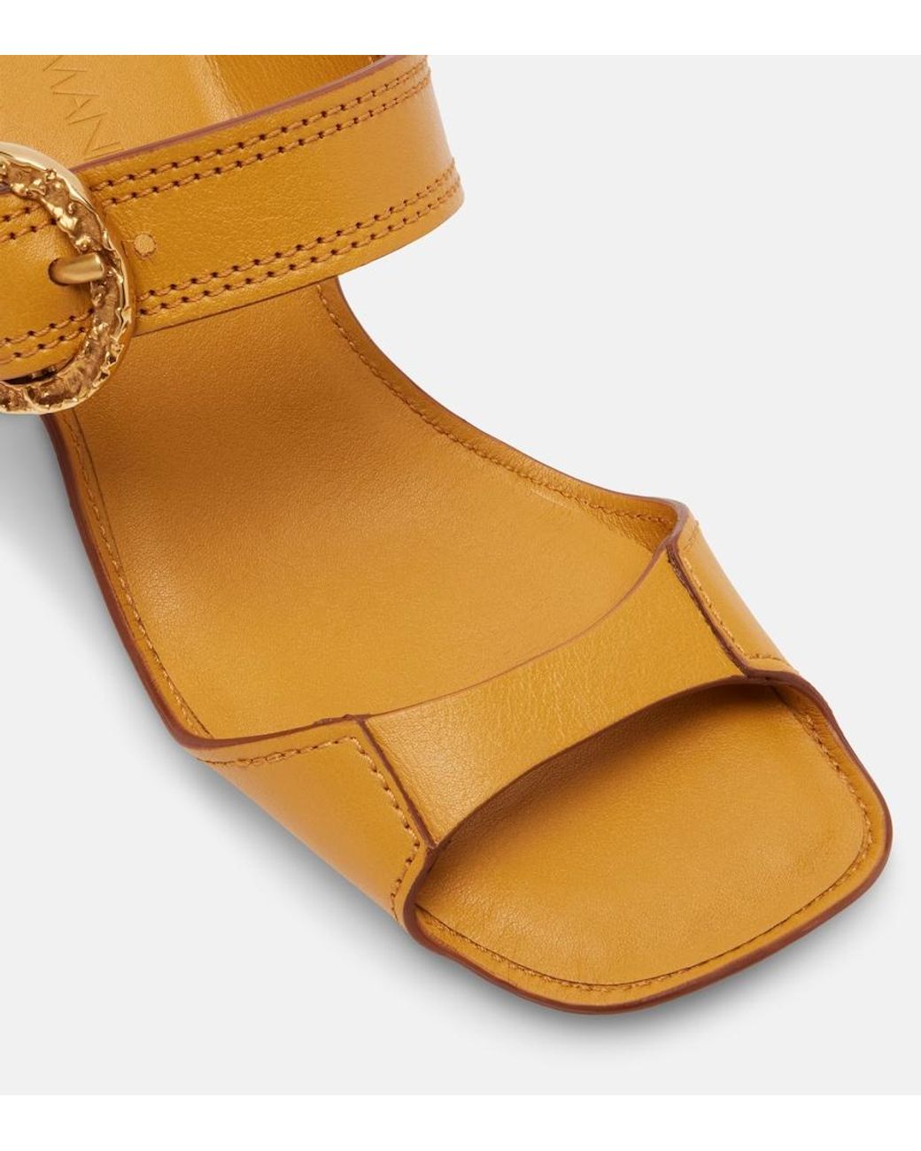 Zimmermann Brown Talia 105 Leather Mules