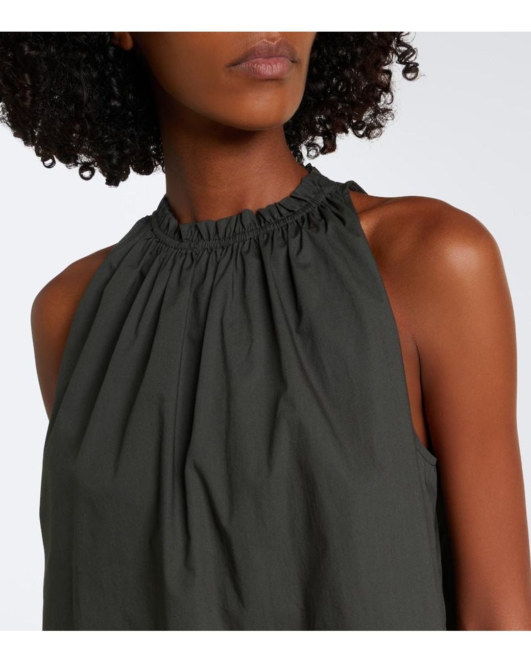 Proenza Schouler Black Label Esme Cotton Poplin Top