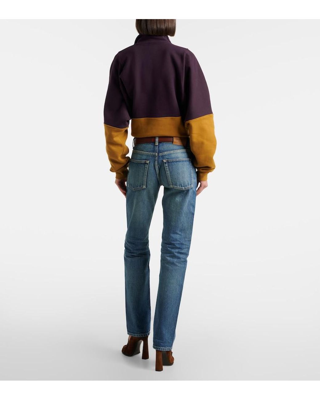 Saint Laurent Blue Faded Straight Jeans