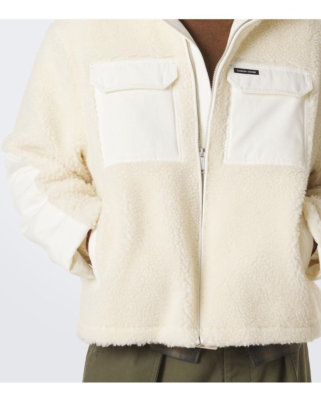 Canada Goose Natural Harrier Teddy Jacket for men