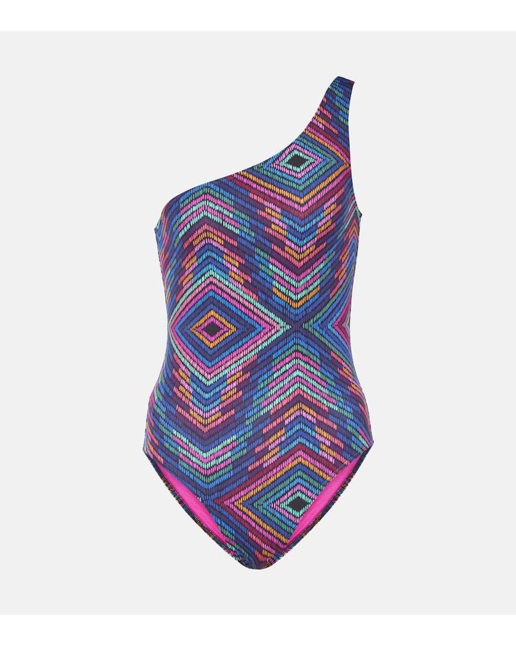 Eres Blue One-Shoulder Swimsuit