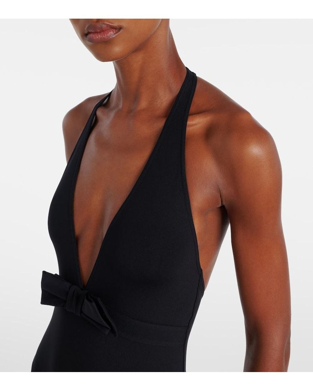 Eres Blue Couture Bow-Detail Swimsuit