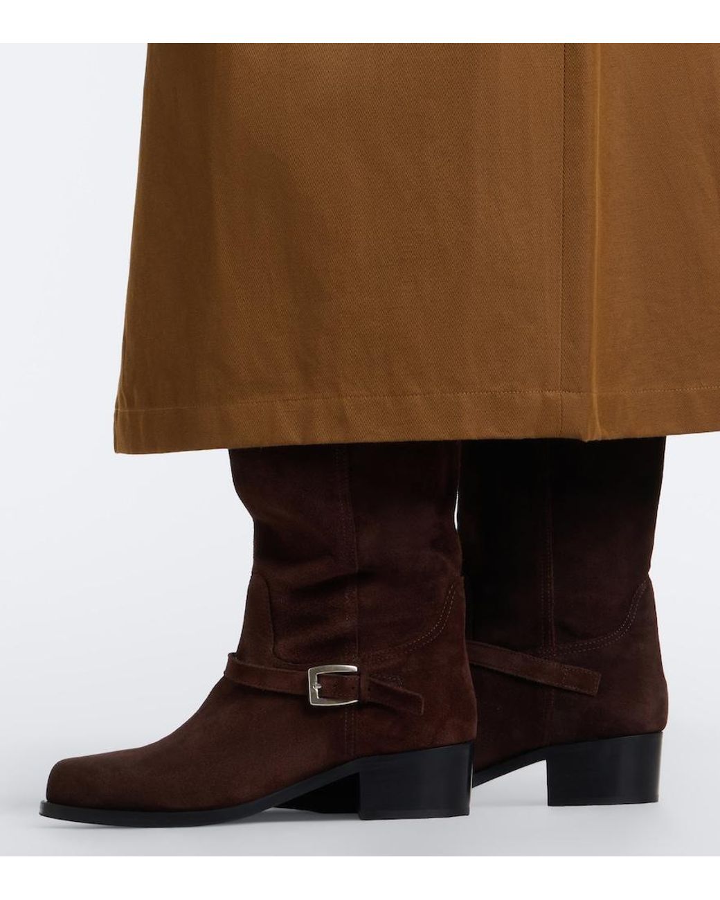 Staud Brown Brooklyn Suede Knee-Height Boots