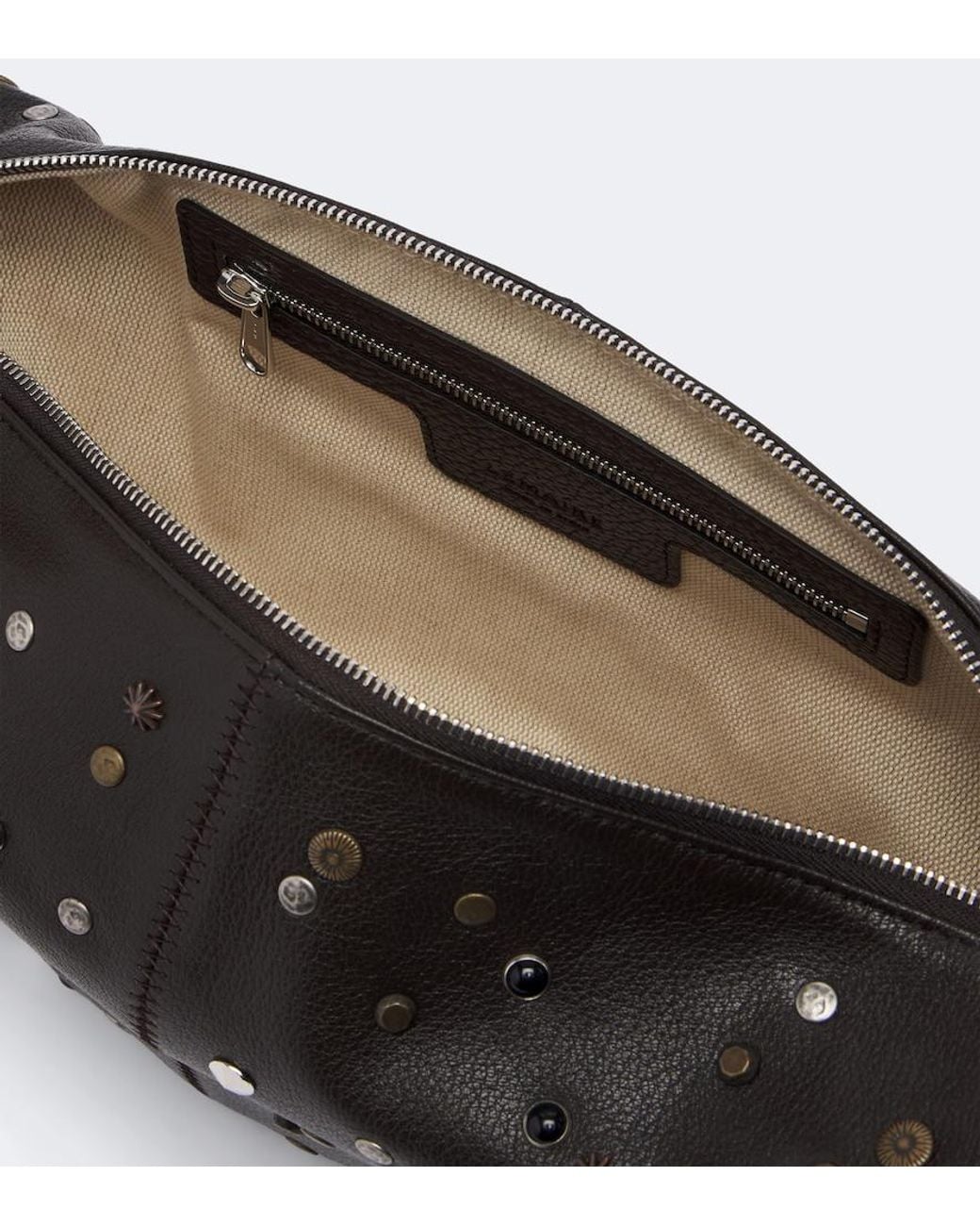 Lemaire Black Quiver Clip Mini Leather Shoulder Bag