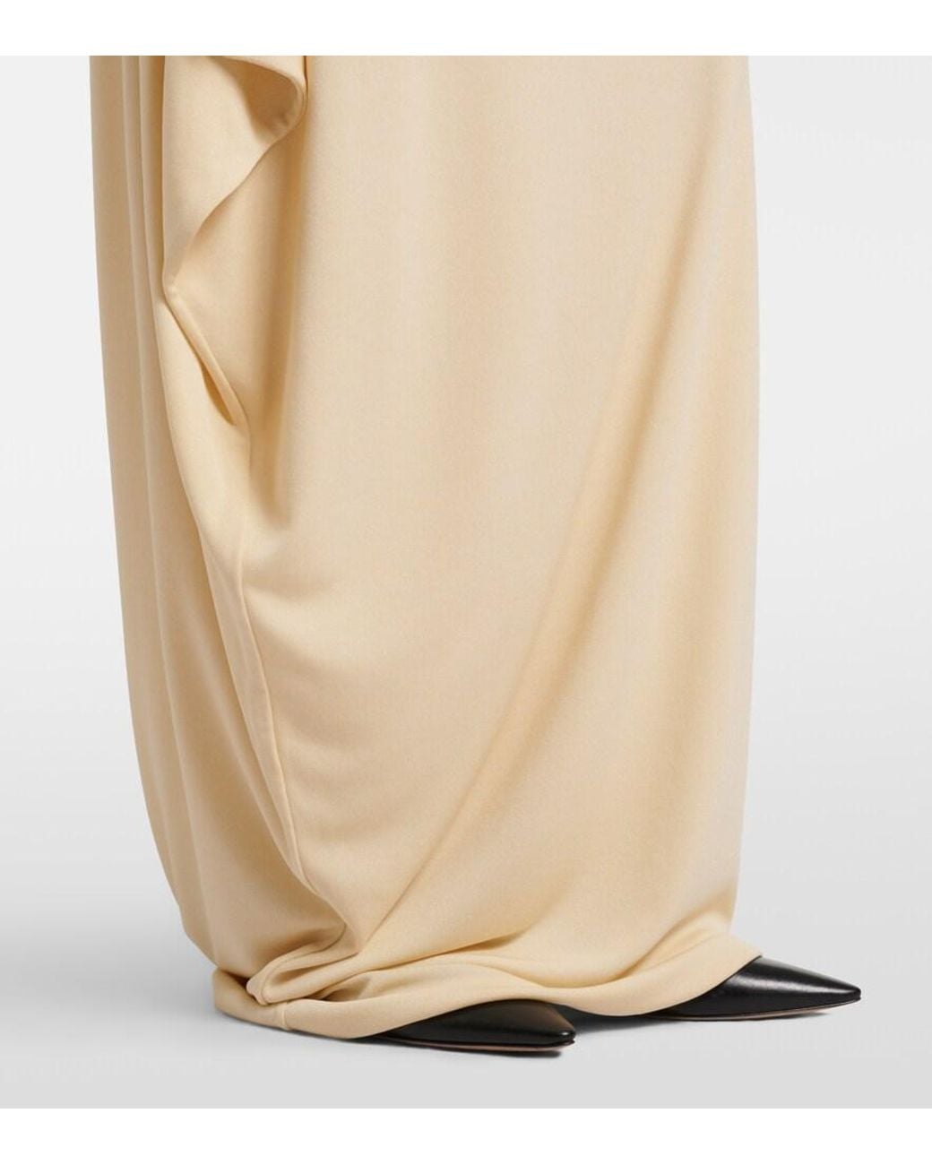 The Row Natural Dione Draped Maxi Skirt