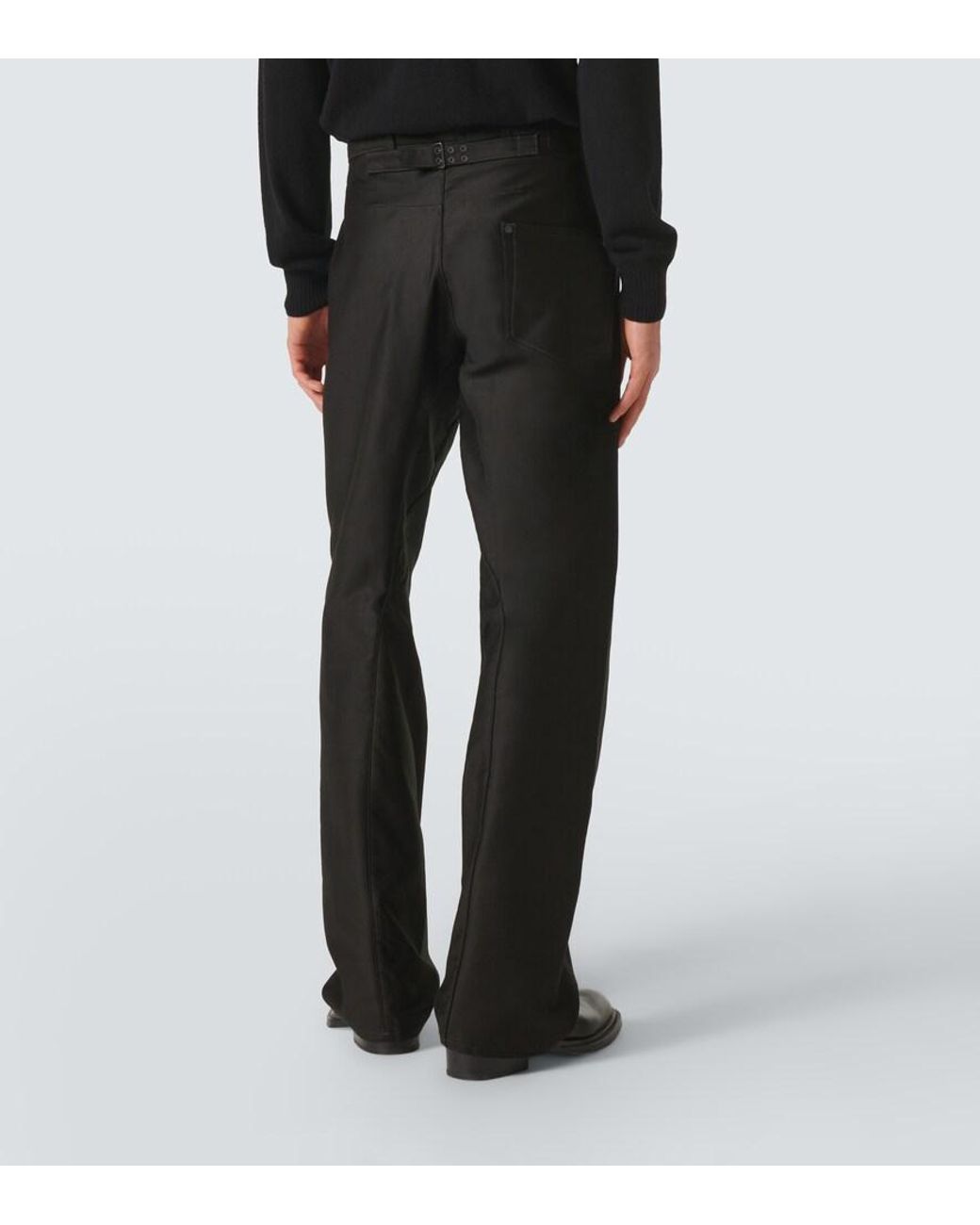 Maison Margiela Black Cotton Straight Pants for men
