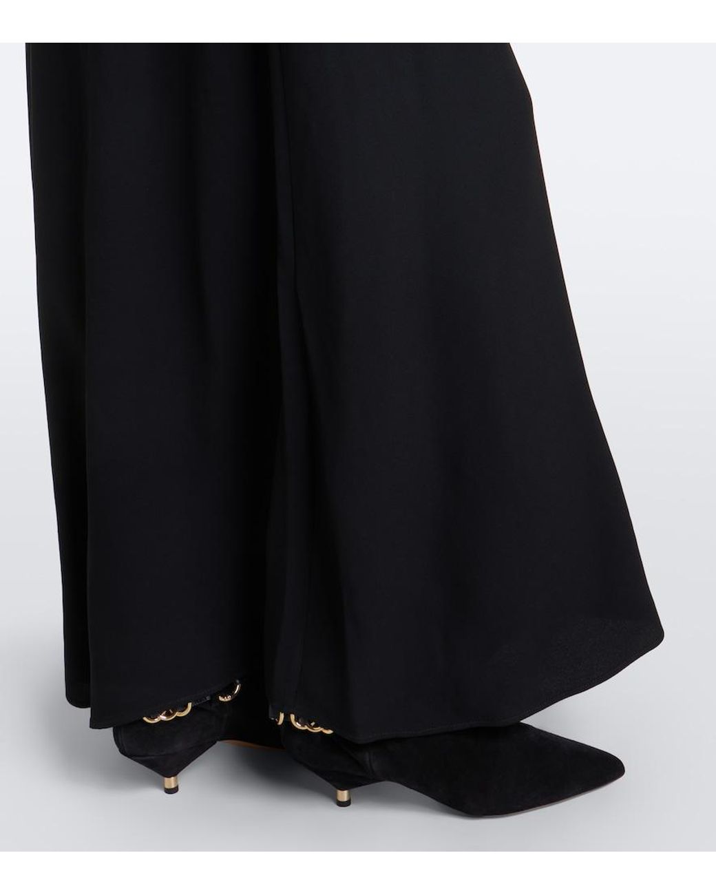 Isabel Marant Black Samsha Embellished Crepe Maxi Dress