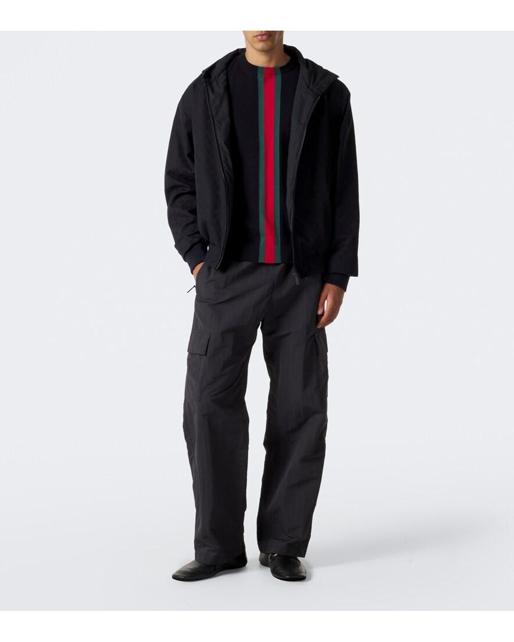 Gucci Blue Faille Cargo Pants for men