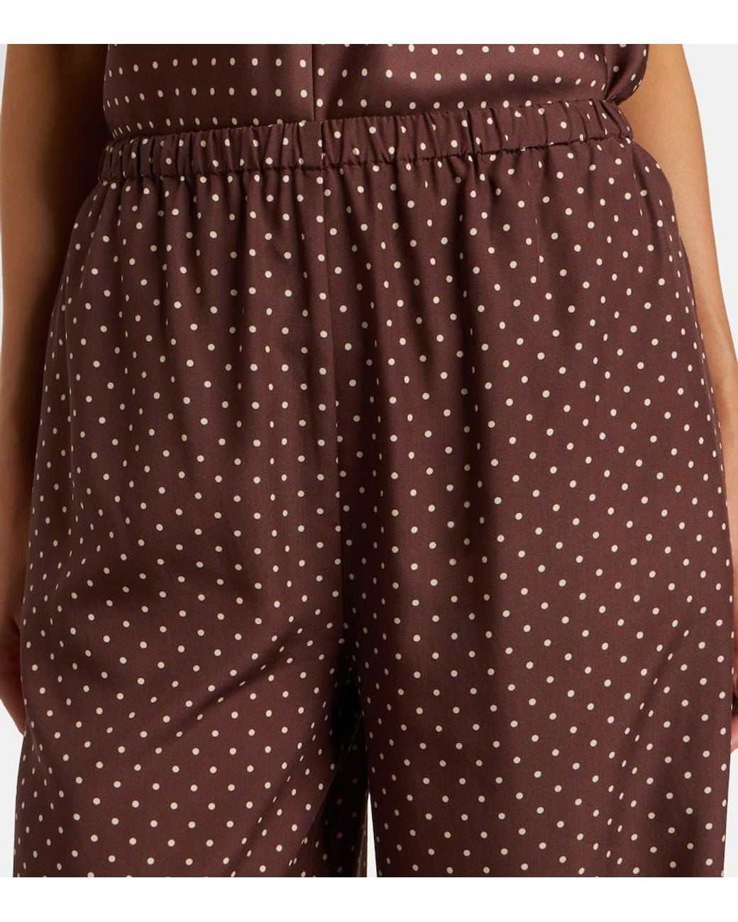 Posse Purple Evie Polka-Dot Balloon Pants